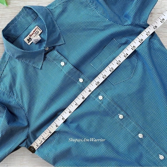 Thomas Mason for J.Crew blue micro-check buttondown shirt *shop@iamwarrior - Picture 6 of 9